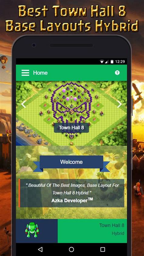 Town Hall 8 Base Layouts Hybrid APK for Android Download