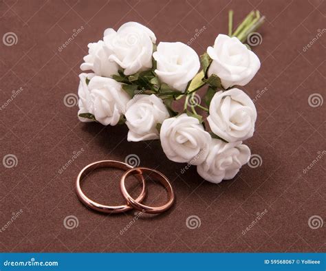 Wedding rings composition stock image. Image of anniversary - 59568067