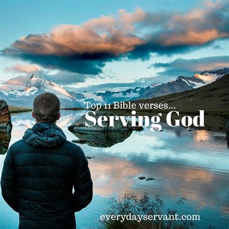 11 Top Bible Verses-Serving God - Everyday Servant