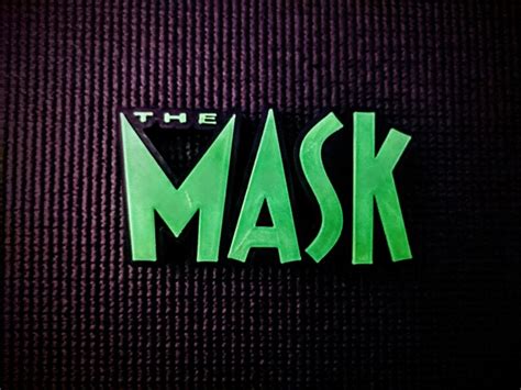 The Mask Movie Logo Shelf Wall Art Display Desk Art Cult Film | Etsy