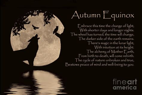 Autumn Equinox, Native American Fall Equinox Blessing Wolf, Owl and ...