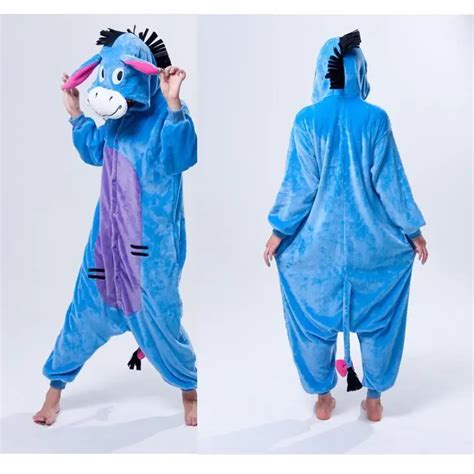 Funny Animal Pajamas Onesies For Adult Donkey Onesies For Men And Women One Piece Onesie Pajamas ...