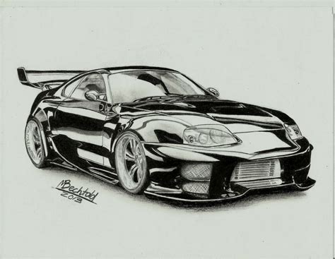 10+ Cool Car Drawings In Pencil - Drawingwow.com | Car drawings, Cool ...