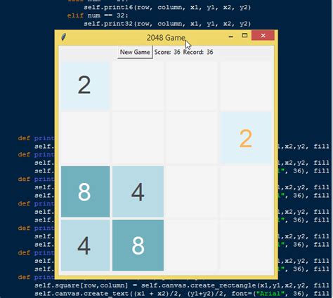 2048 Game using Pygame with Source Code | SourceCodester