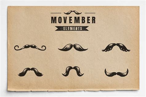 Movember badge design vector set | Premium Vector - rawpixel