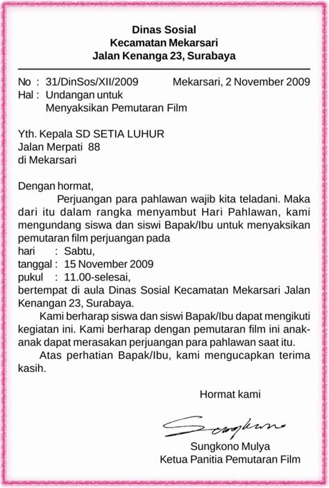 Contoh Salam Penutup Pada Surat Dinas – Berbagai Contoh