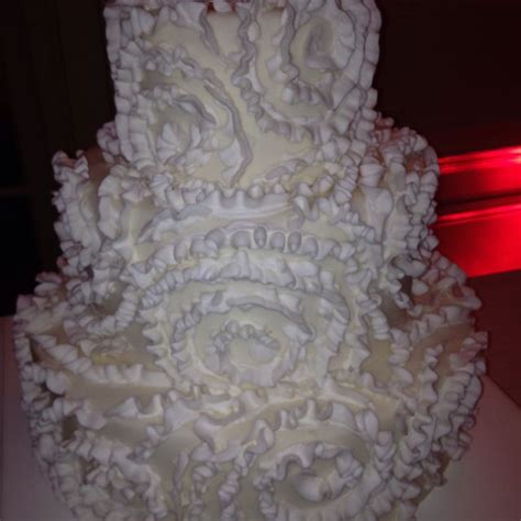 Fluffy wedding cake