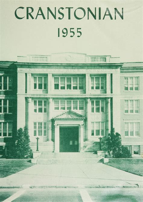 1955 yearbook from Cranston High School East from Cranston, Rhode Island