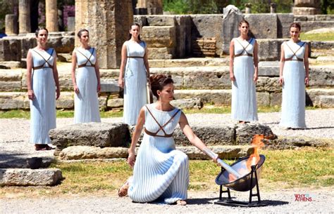 OLYMPIC FLAME LIGHTING CEREMONY - Ancient Olympia - Why Athens