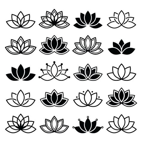 Simple Lotus Flower Tattoo Designs