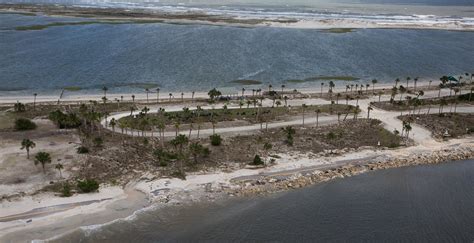 Aerial photo shows damage to Huguenot Park in Jacksonville