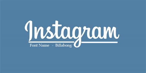 Instagram Logo Font Style