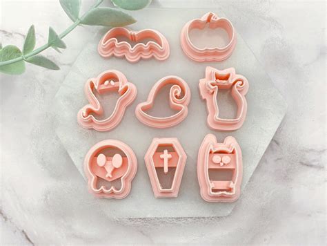 Halloween Shape Collection Stud Sizes Polymer Clay Cutter | Fondant Cu ...