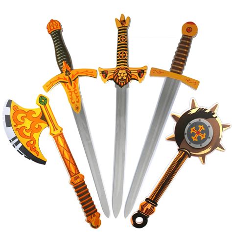 Aliexpress.com : Buy 5PCS 26" Assorted EVA Foam Toy Swords Set Warrior Weapons Mode Toy Pretend ...