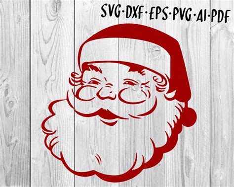 Santa Svg Clip Art Santa Svg Santa Clip Art Cricut Cut - Etsy