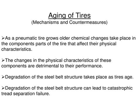 PPT - AGING of TIRES PowerPoint Presentation, free download - ID:1282474