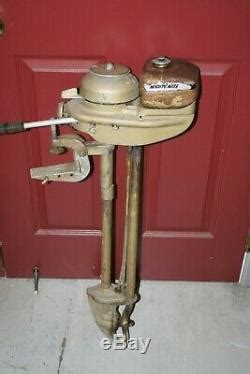 Vintage Neptune Mighty Mite 1.7hp Outboard Boat Motor Parts Repair Wc-1 1950's