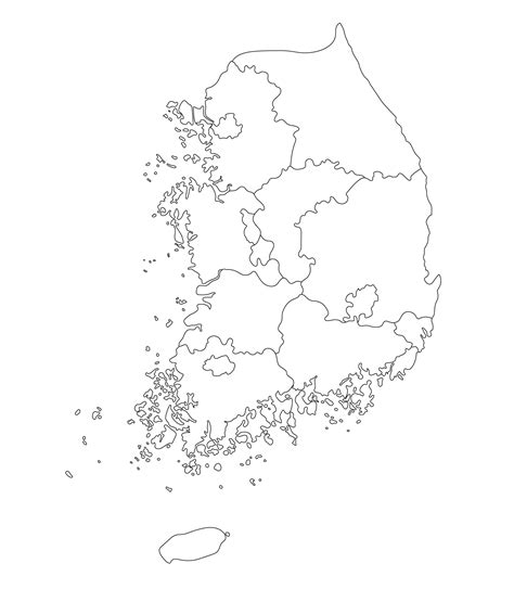 South Korea map 23204764 PNG