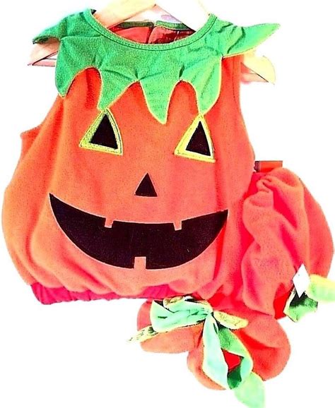 Halloween Baby Pumpkin Costume Jack O Lantern Infant Toddler Outfit 6 ...