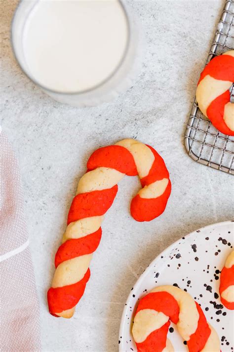 Candy Cane Cookies Recipe | Easy Peppermint Christmas Cookies