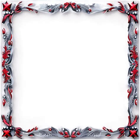 Download Silver Christmas Frame Png Wpc | Wallpapers.com