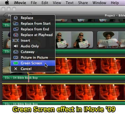 Moving at the Speed of Creativity | Green Screen Effects in iMovie 09