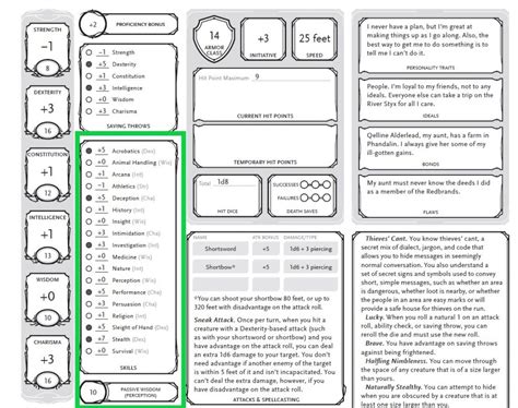 The Ultimate Beginner's Guide to Reading Your D&D 5e Character Sheet ...