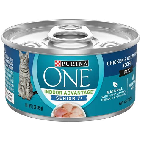 (24 Pack) Purina ONE Grain Free, Natural Senior Pate Wet Cat Food ...