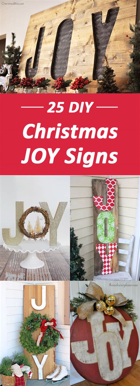 25 Best DIY Christmas JOY Signs