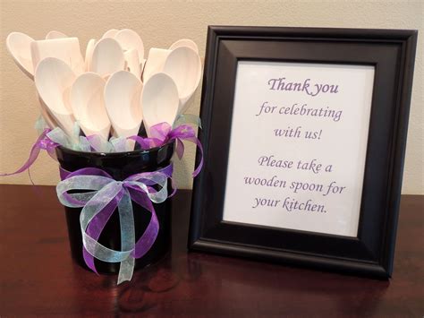 Bridal Shower Favors for guests! "Please take a wooden spoon for your ...