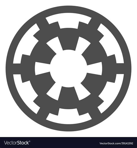 Galactic empire emblem solid icon star wars Vector Image