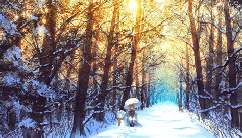 Snowy Forest | Landscape pictures, Scenery wallpaper, Yakumo