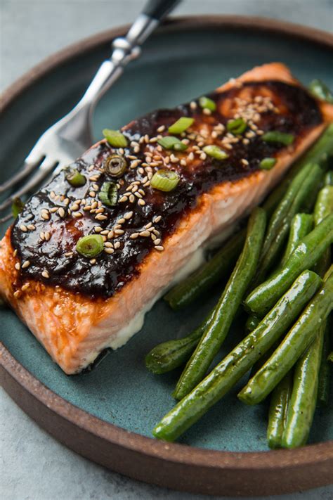 Baked Salmon With Ginger Miso Glaze - Will Cook For Friends