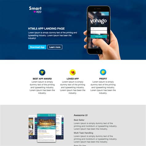 SmartApp Free Responsive Website Template