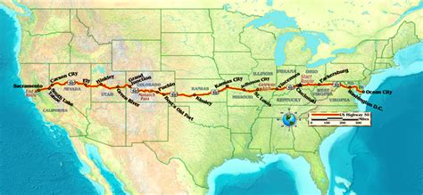 Map Of Us Highway 50 - Fall Colors 2024