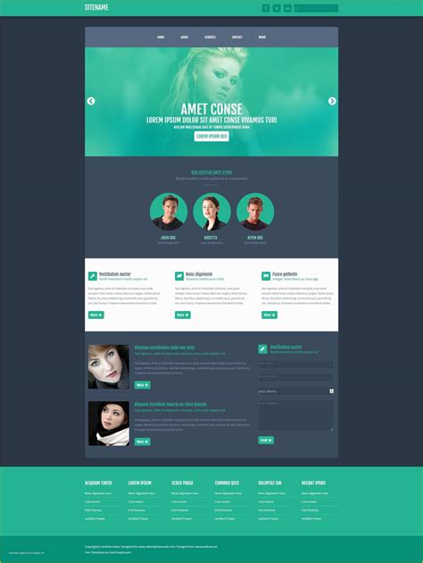 Free HTML Layout Templates Of Free E Page Website HTML Template ...