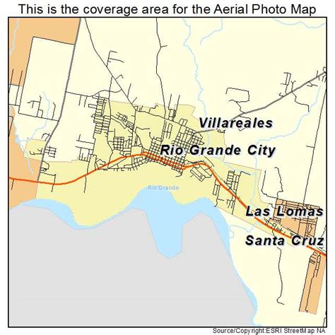 Aerial Photography Map of Rio Grande City, TX Texas