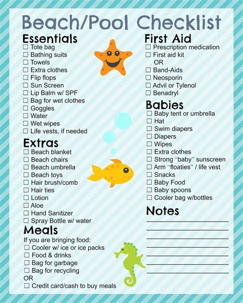 Beach Vacation Packing List With Toddler - WASQIPE