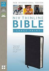 Thinline Bible-NIV-Large Print (Black) | Zondervan Publishing