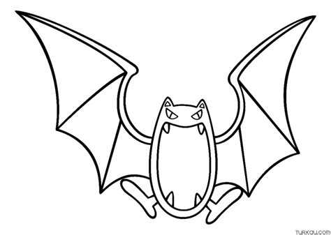 Pokemon Golbat Coloring Page » Turkau