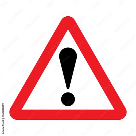 Other danger traffic sign. Illustration of red triangle warning road ...