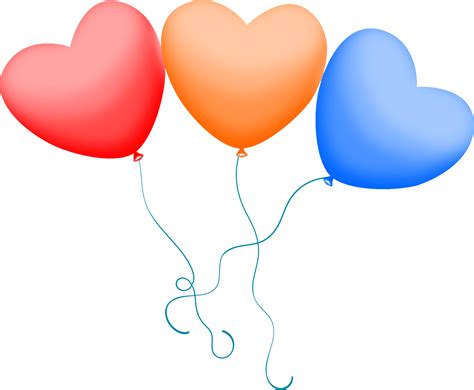 Heart Balloon Clipart (PNG Transparent) | OnlyGFX.com