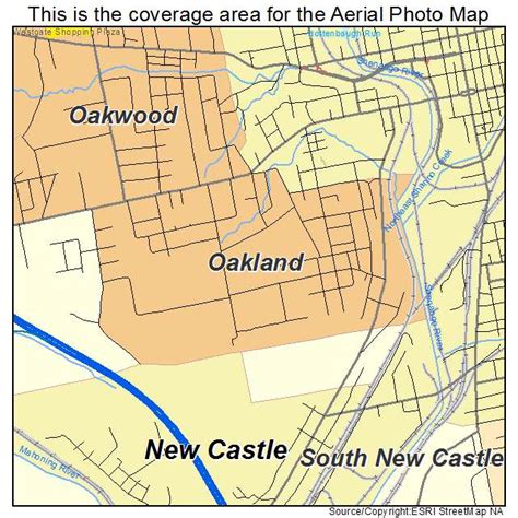 Aerial Photography Map of Oakland, PA Pennsylvania