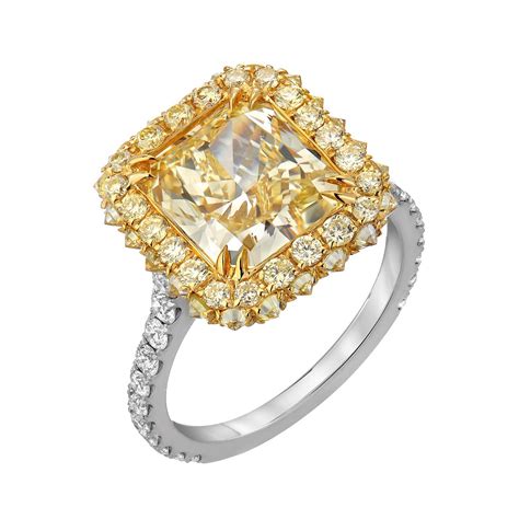 Canary Yellow Tourmaline Ring 7.11 Carat For Sale at 1stDibs