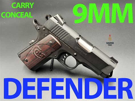 Colt 1911 Defender 3" 9MM, Black Blue Colt 1911 COLT 1911 Co