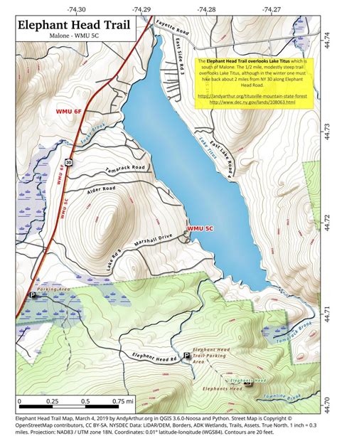 Map: Elephant Head Trail - Andy Arthur.org