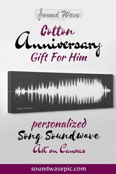 32 1st Anniversary Gift Ideas | 1st anniversary gifts, 1st anniversary, soundwave art