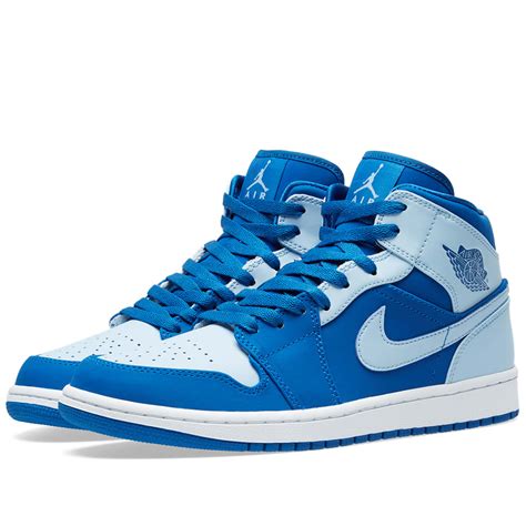 Nike Air Jordan 1 Mid Team Royal & Ice Blue | END. (HK)