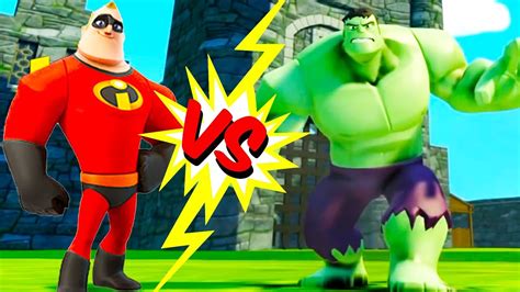 Mr.Incredible VS Hulk salva Elasticgirl dal cartone animato Gli Incredibili 2019 in italiano ...