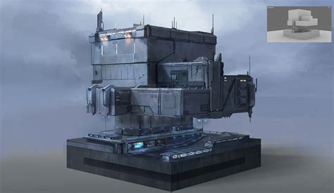 Sci Fi Building Concept Art